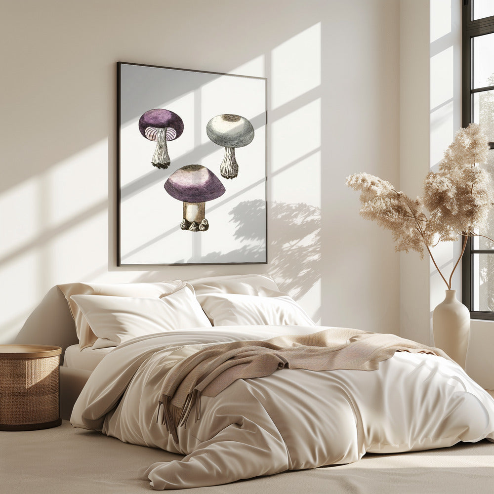 Handdauw Violet Webcap Paddenstoel | Poster
