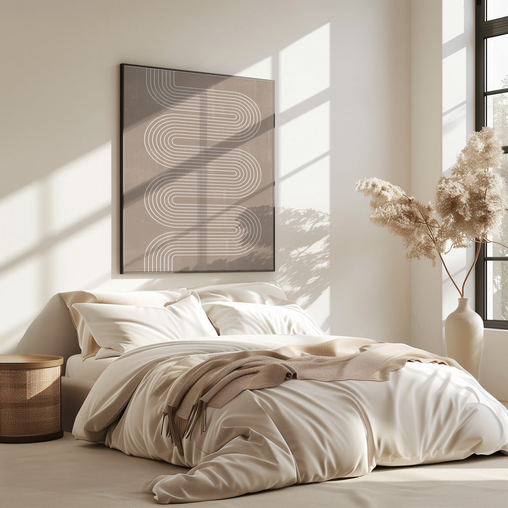 Curved Line Harmony | Poster