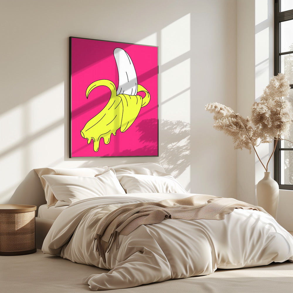 Melting Pink Banana | Poster