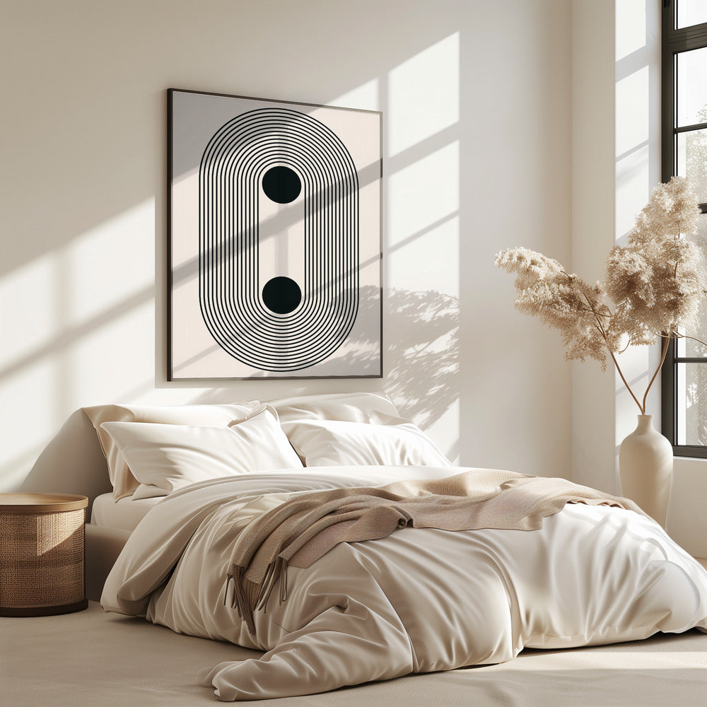 Zwarte Boho Vibe Serie #4 | Poster