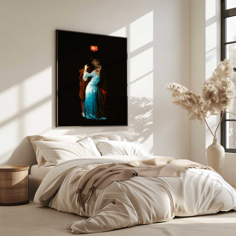 Een moderne kus | Poster