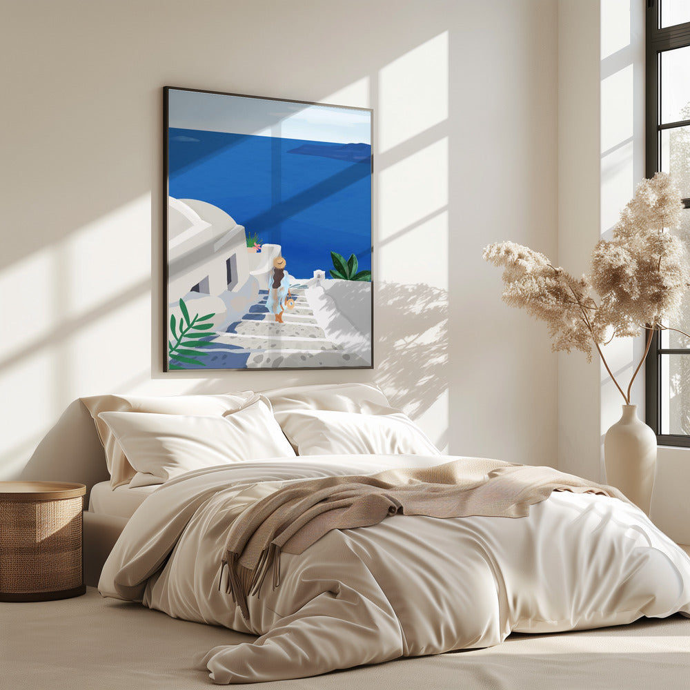 In het blauw | Poster