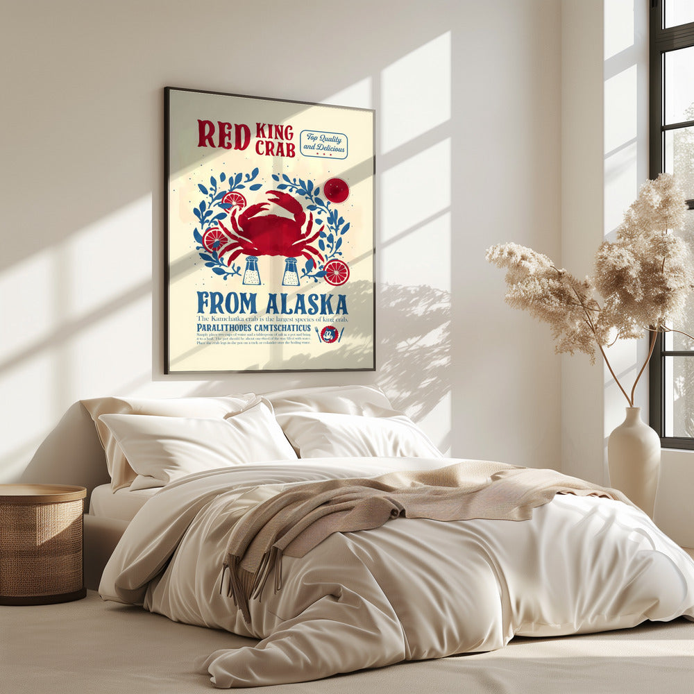 Krab keuken print | Poster
