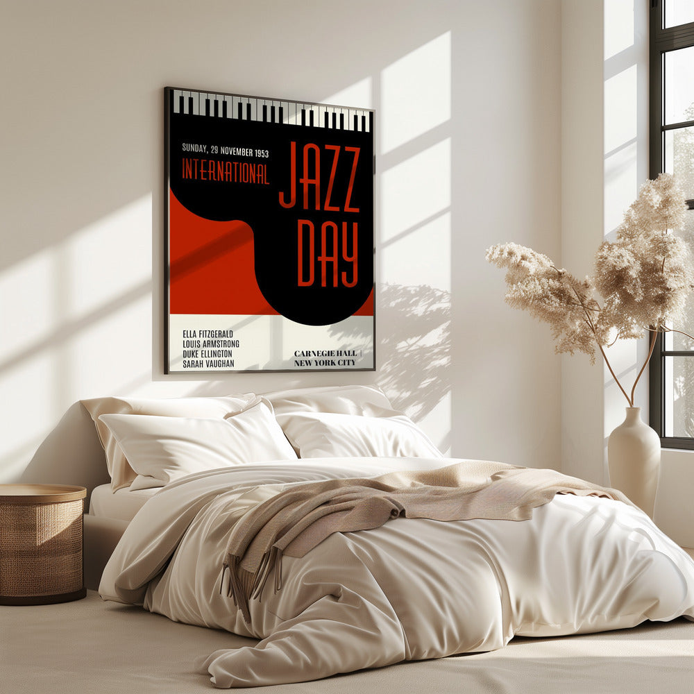 Jazzy Days Dark Red | Poster