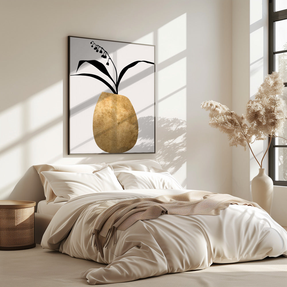 Water Lilies Gold | Poster