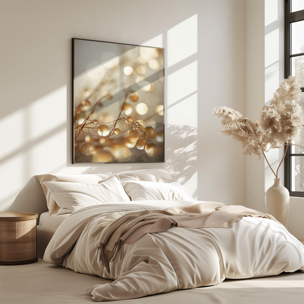 Gouden Glow Druppels | Poster
