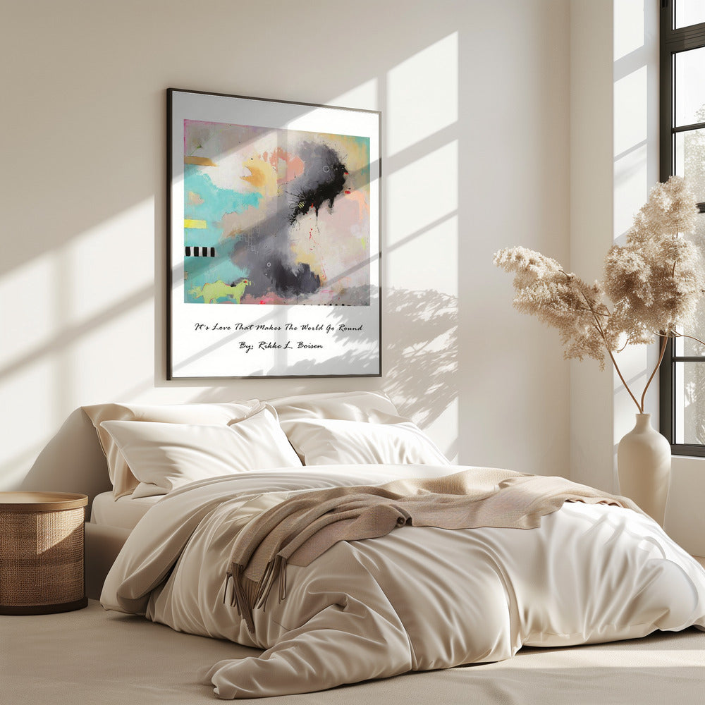 Het is liefde die de wereld laat draaien | Poster