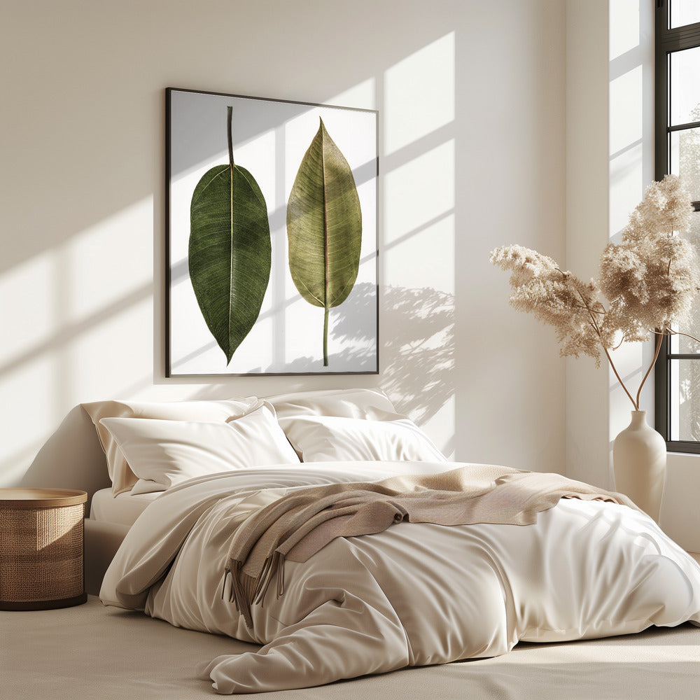 Dual Leaf Elegance | Poster