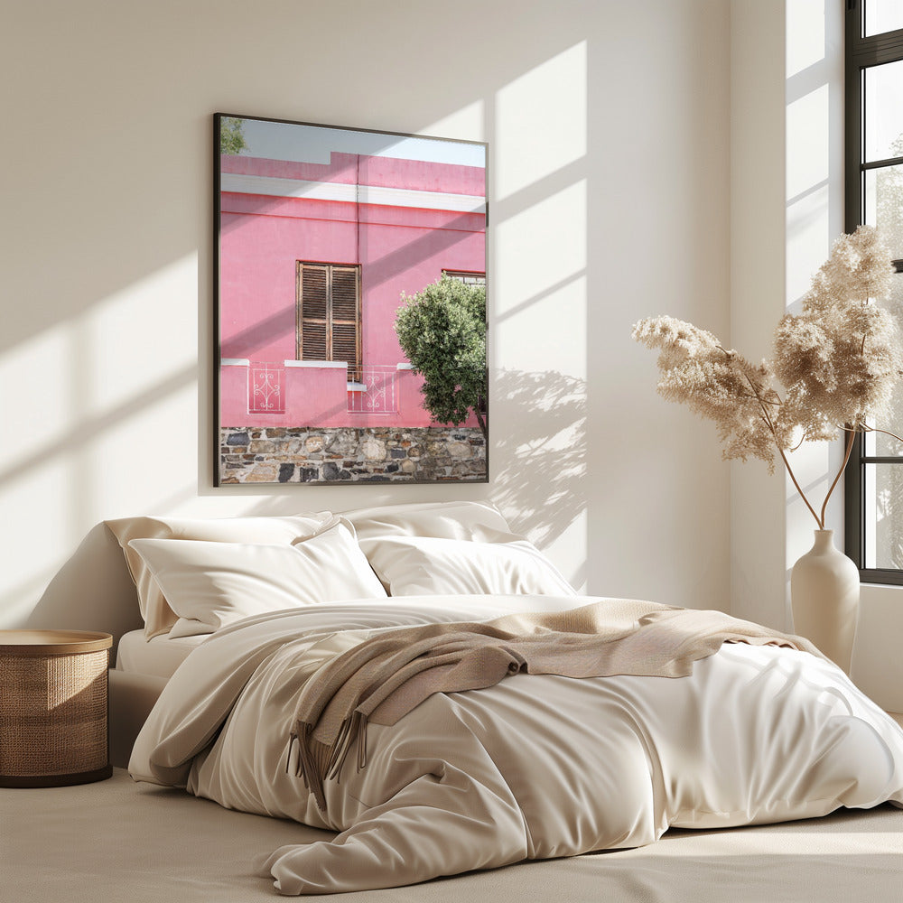 Roze gevel sereniteit | Poster