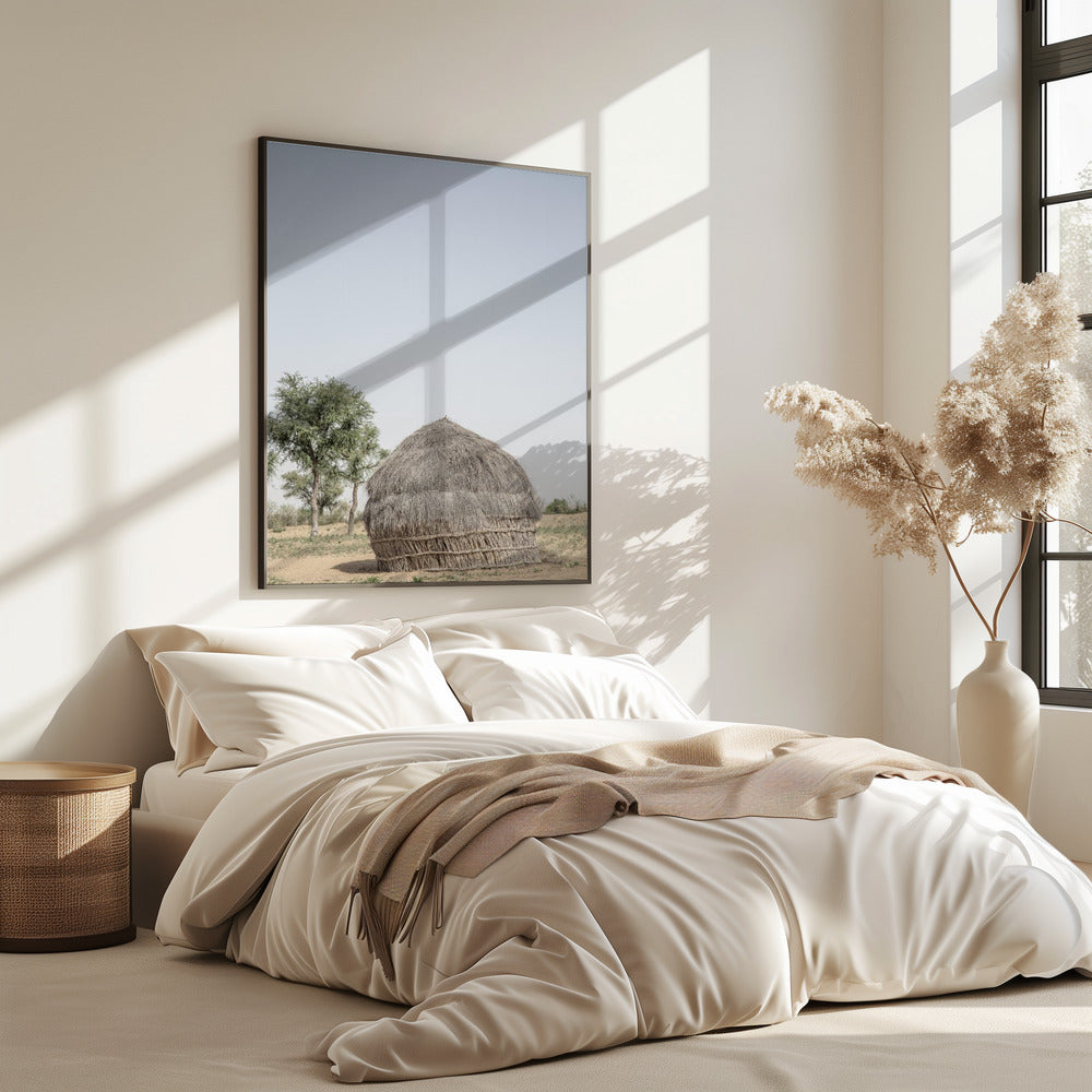 Grass Hut Serenity | Poster