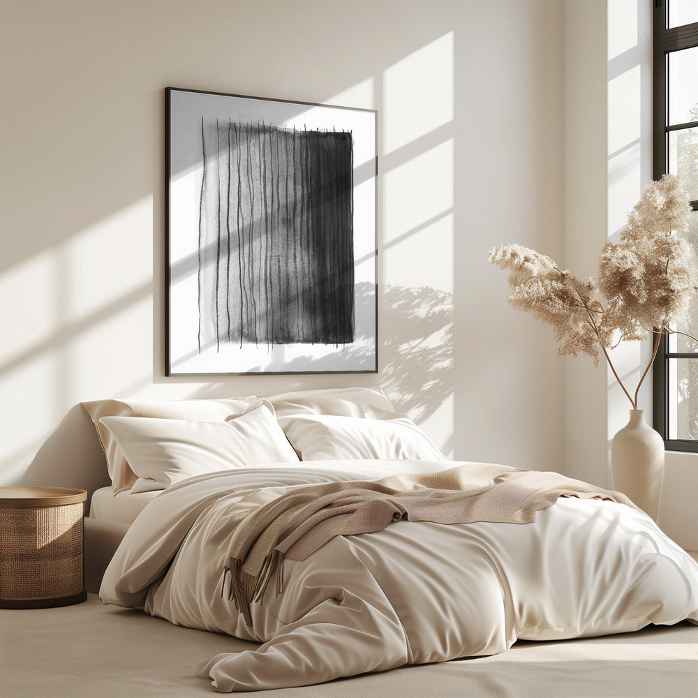 Monochrome lijnen | Poster