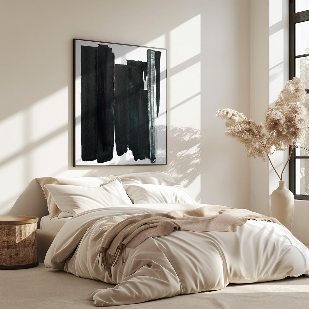 Monochrome strepen | Poster