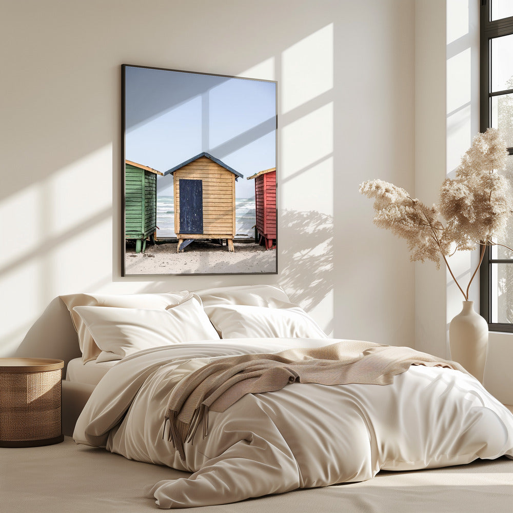 Colorful Beach Huts | Poster