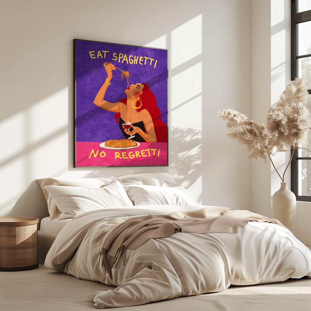 Eet spaghetti zonder spijt | Poster