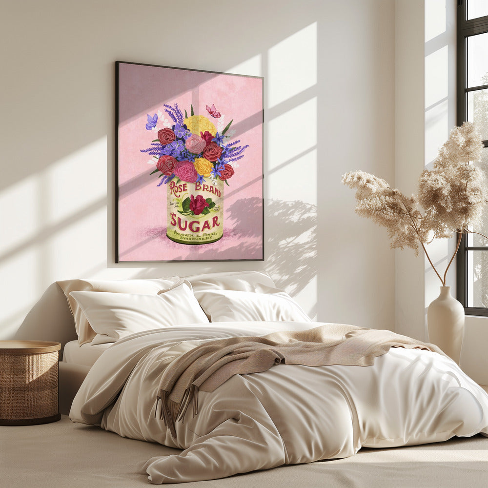 Flowers In a vintage Can | Poster