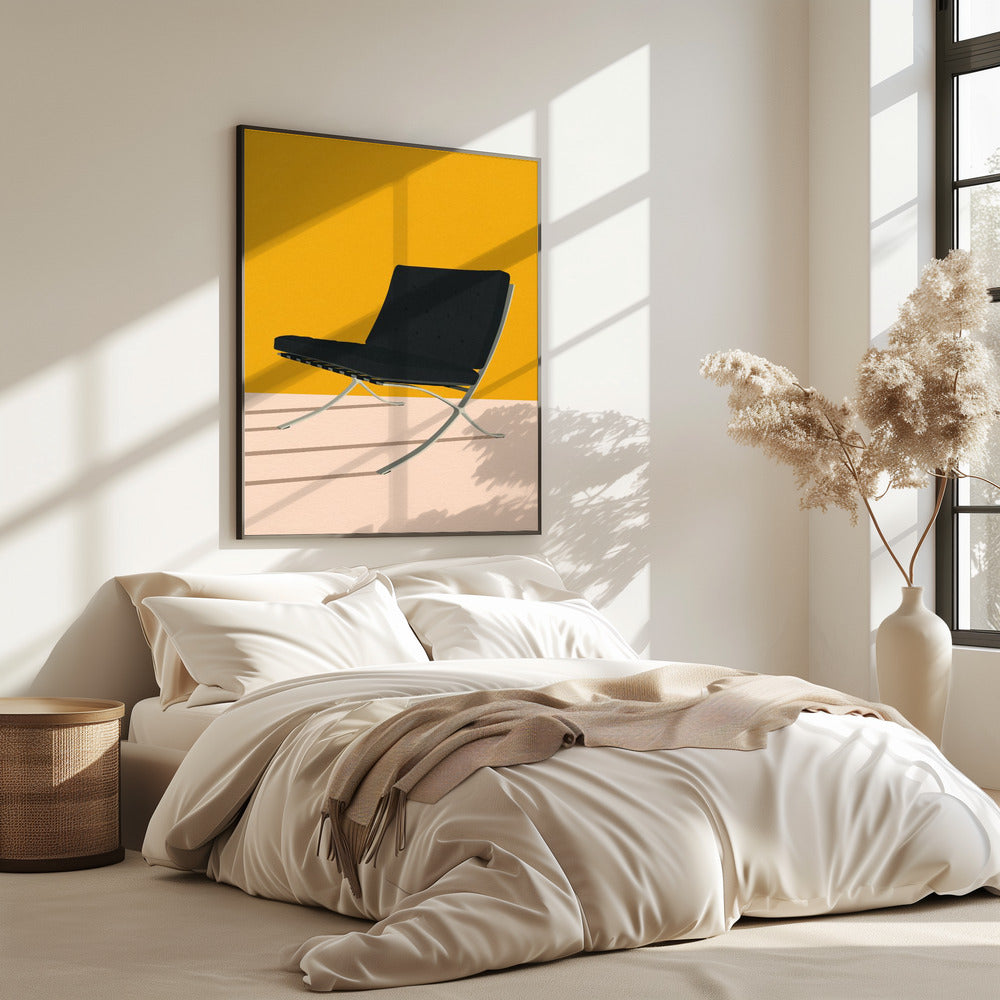 Barcelona-stoel van Mies Van Der Rohe | Poster