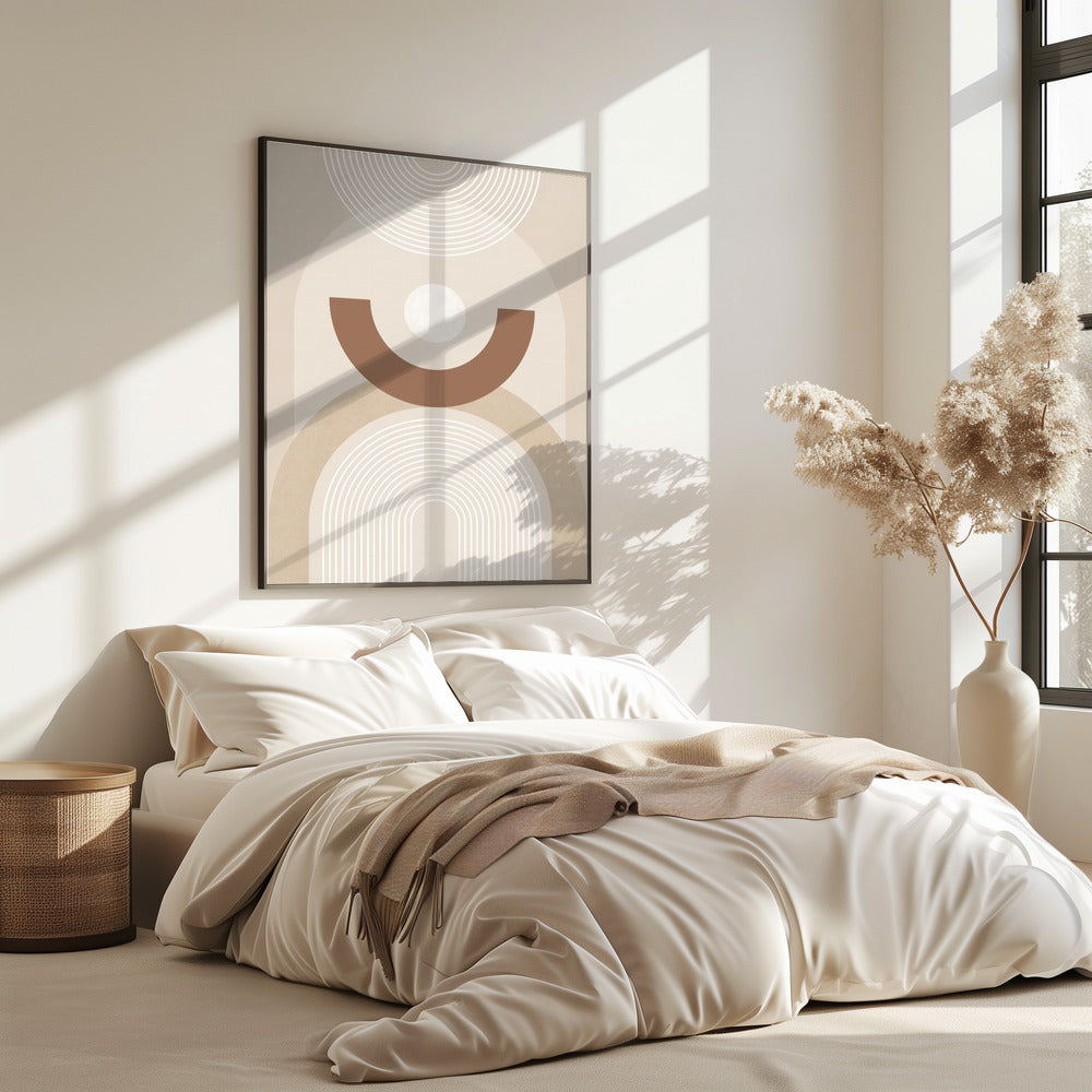Beige Mid-Century Poster | Poster