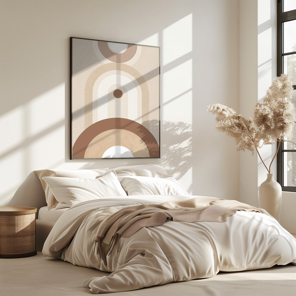 Beige Mid-Century Poster | Poster