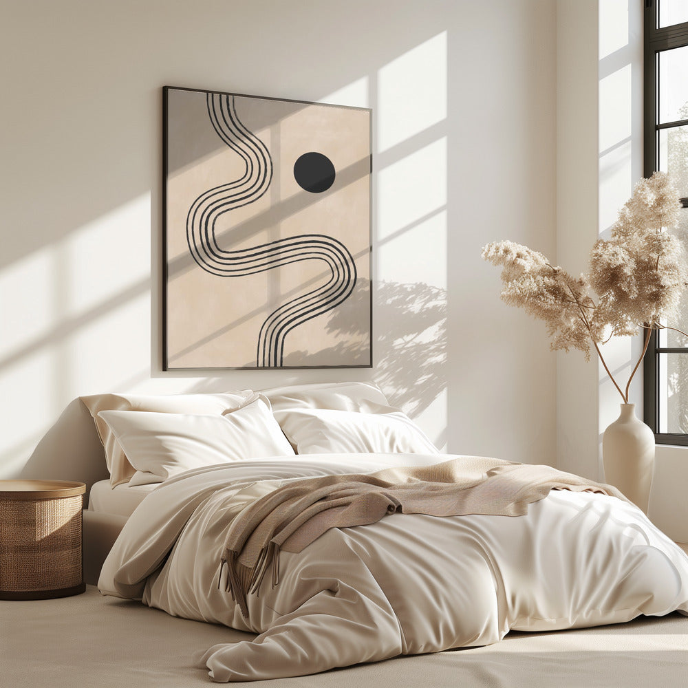 Krommen en bol | Poster