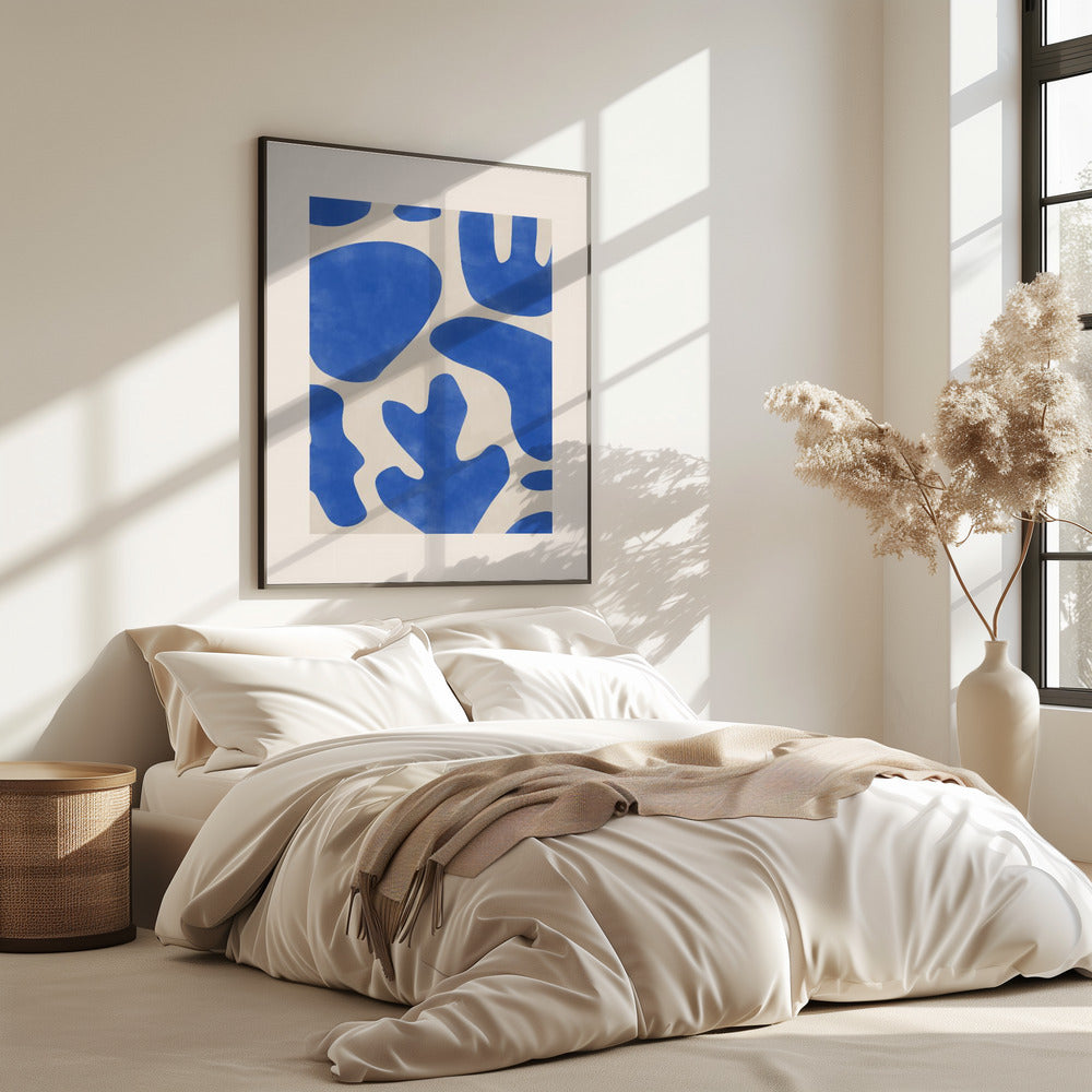 Blauwe Abstracties | Poster