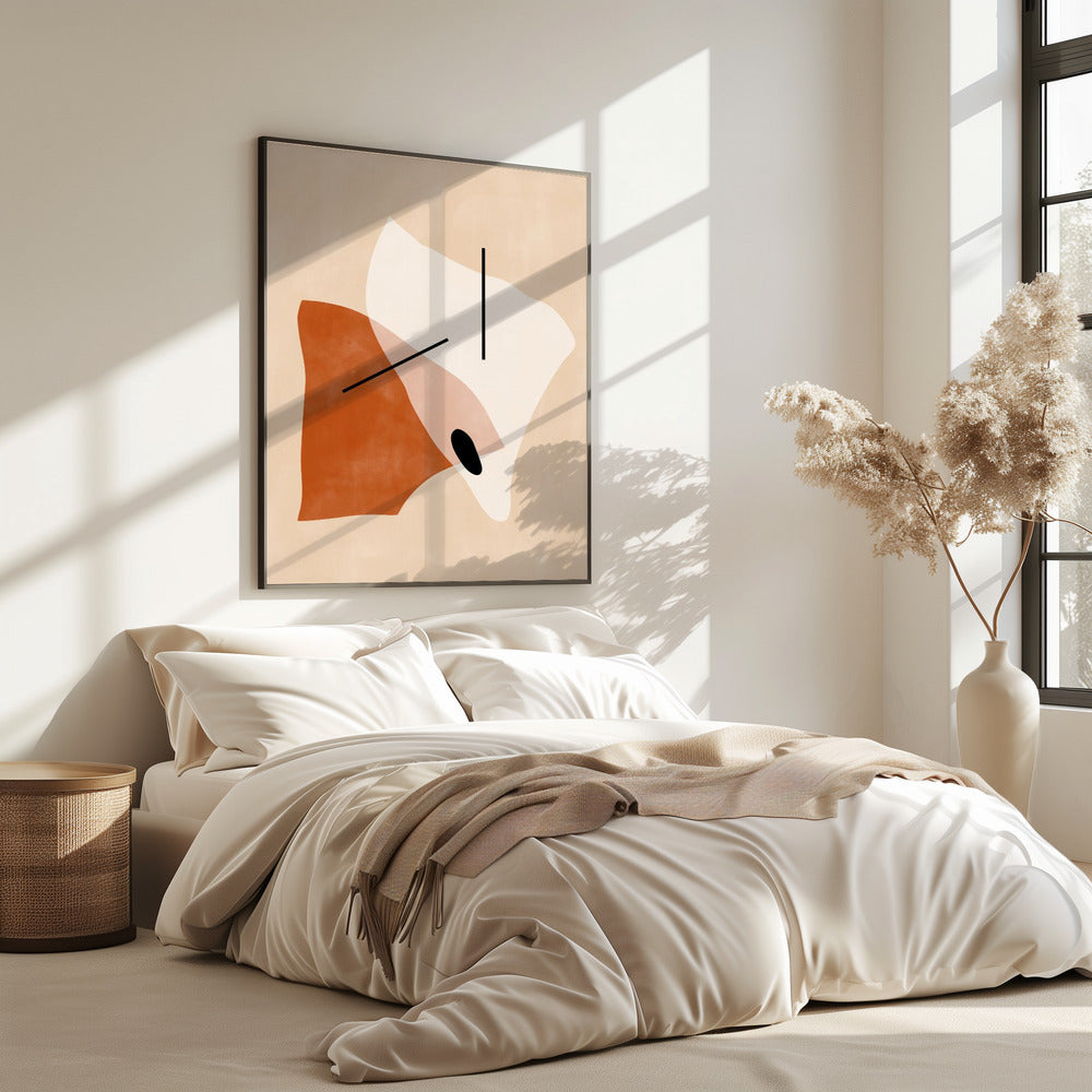 Geometrische vormen in aardse tinten | Poster