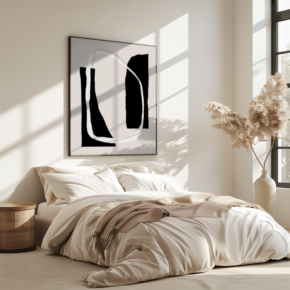 Monochrome Geometric Shapes | Poster