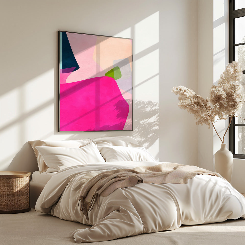 Pink pastel shape | Poster