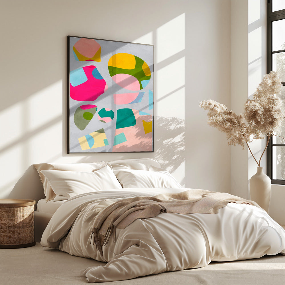 Minimal cutout colorful | Poster