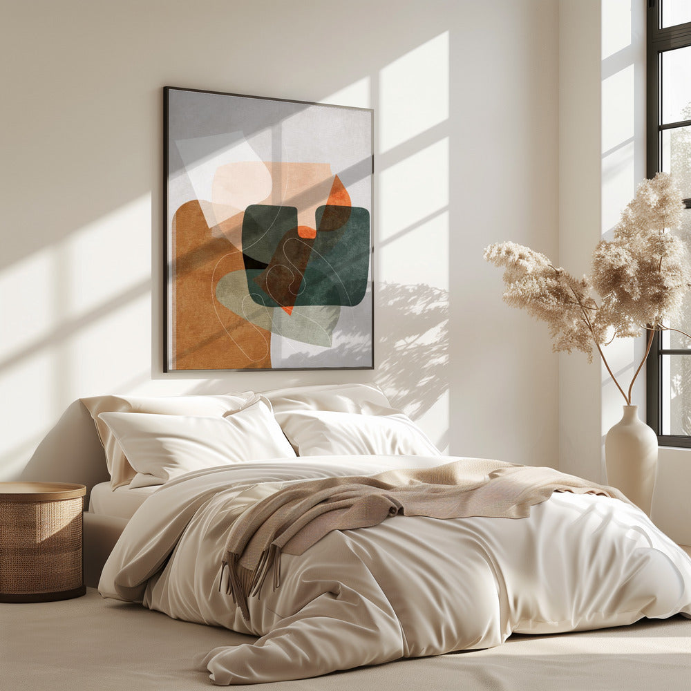 Natuurvriendelijke Terracotta 4 Aquarel Kopie | Poster