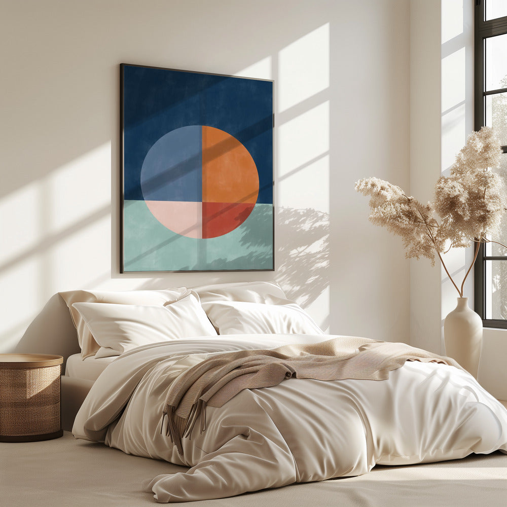 Een grote gesegmenteerde cirkel | Poster