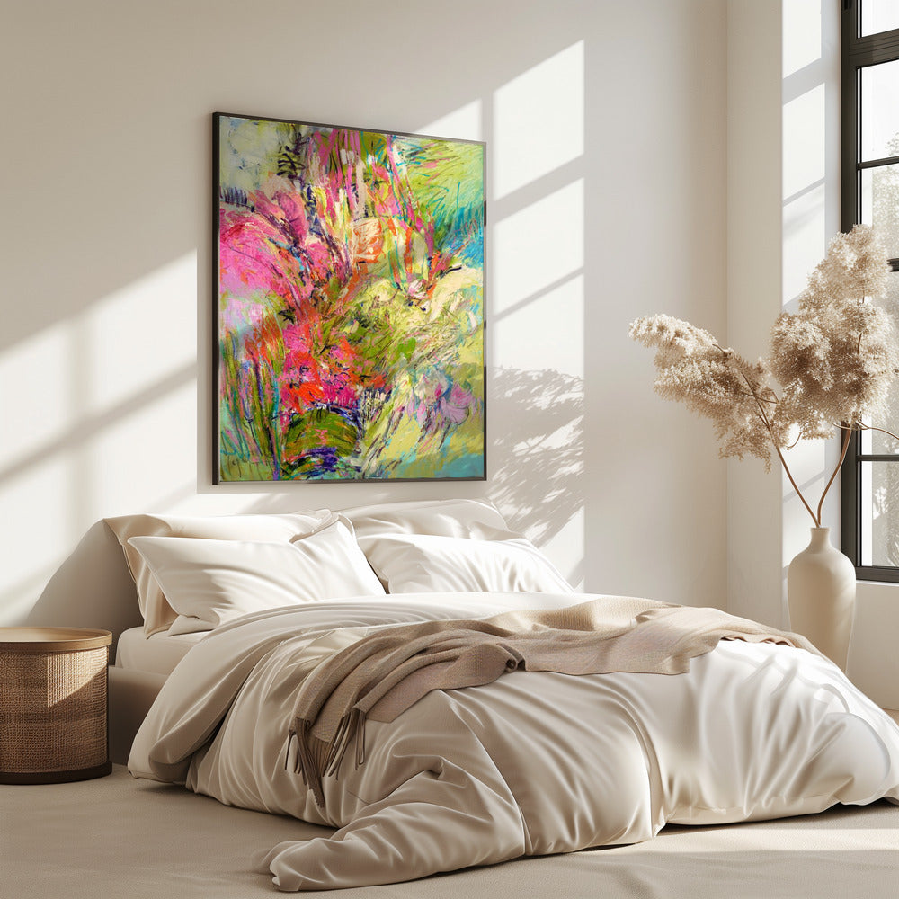 Expressionistisch kleurrijk abstract | Poster