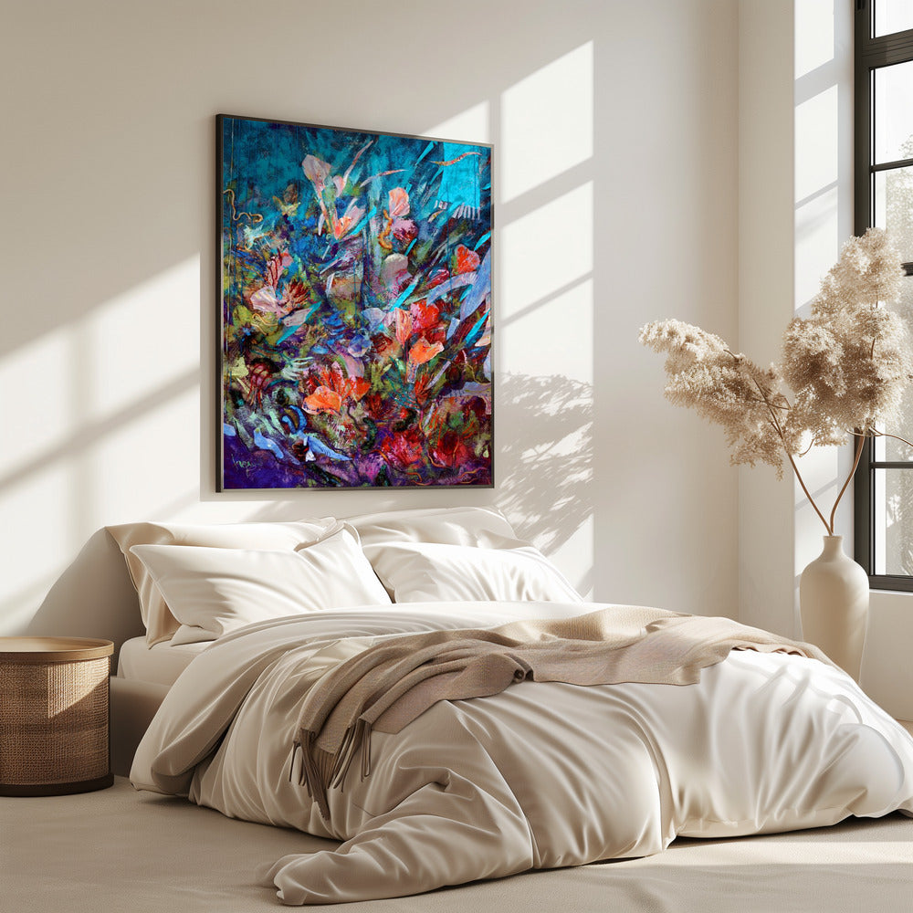 Een explosie van bloeiend licht | Poster