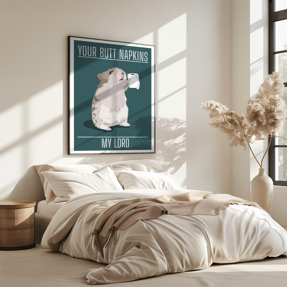 Uw billen servetten, mijn heer | Poster