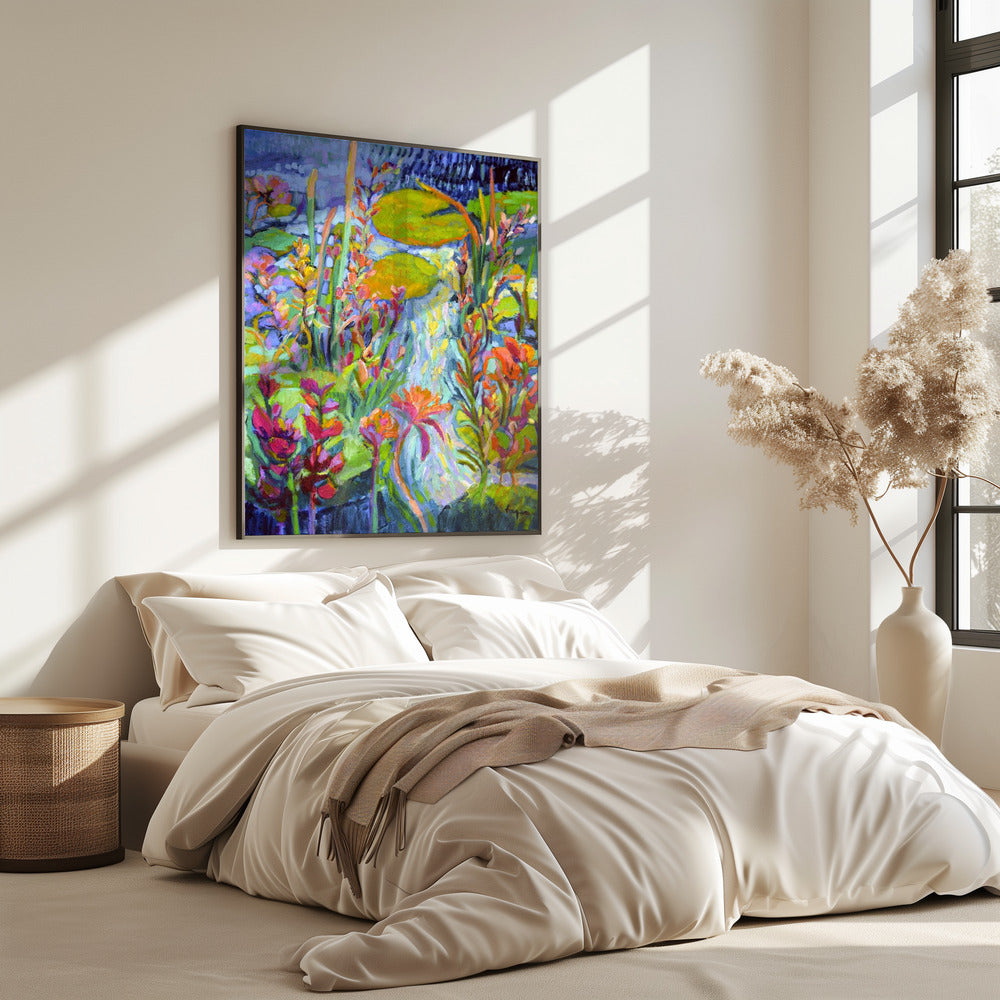 Levendig tuinpad | Poster