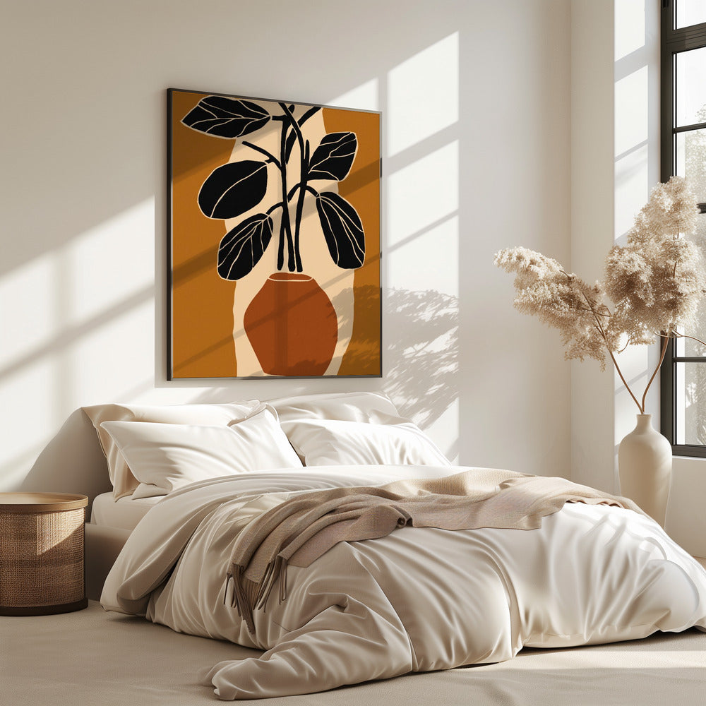 Vet bladsilhouet | Poster
