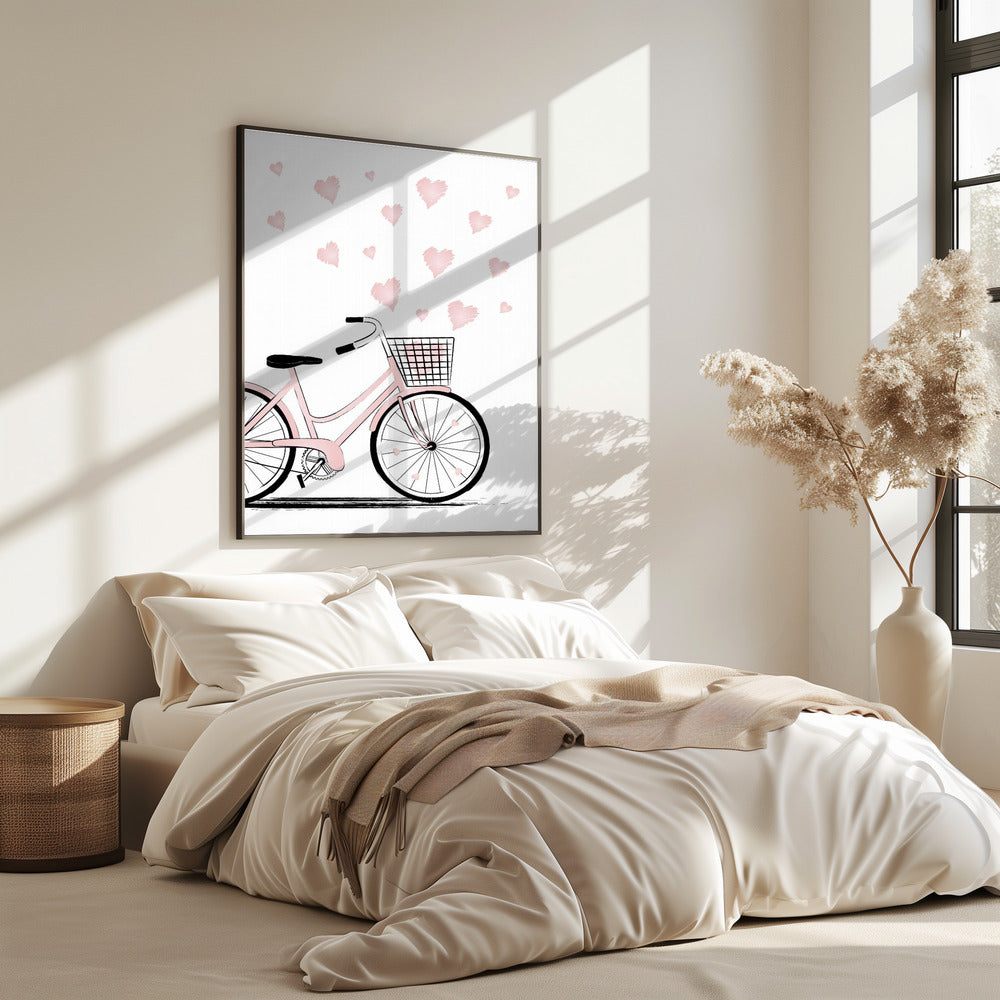 Fiets met Harten | Poster