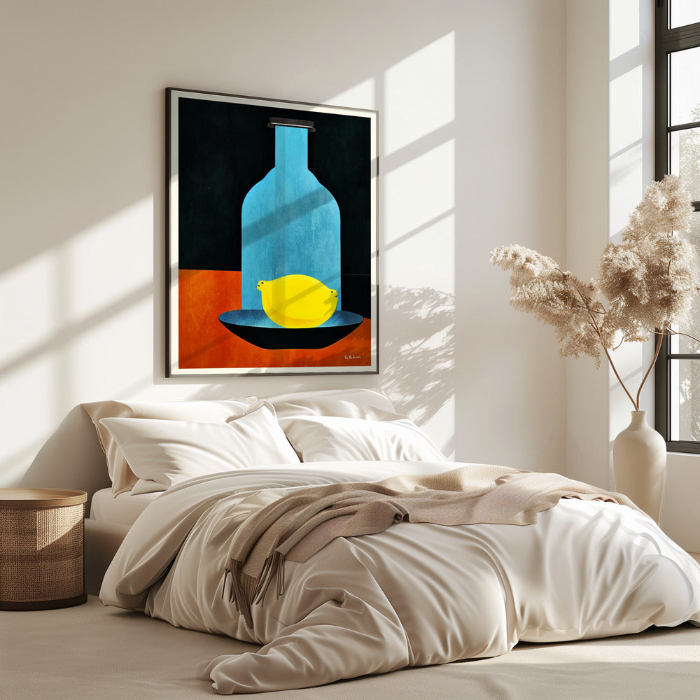 Fles met (eenzame) citroen: Skinny Bitch | Poster