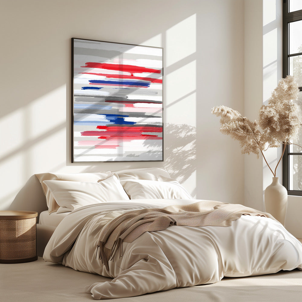 BILLS ROOD WIT EN BLAUW | Poster