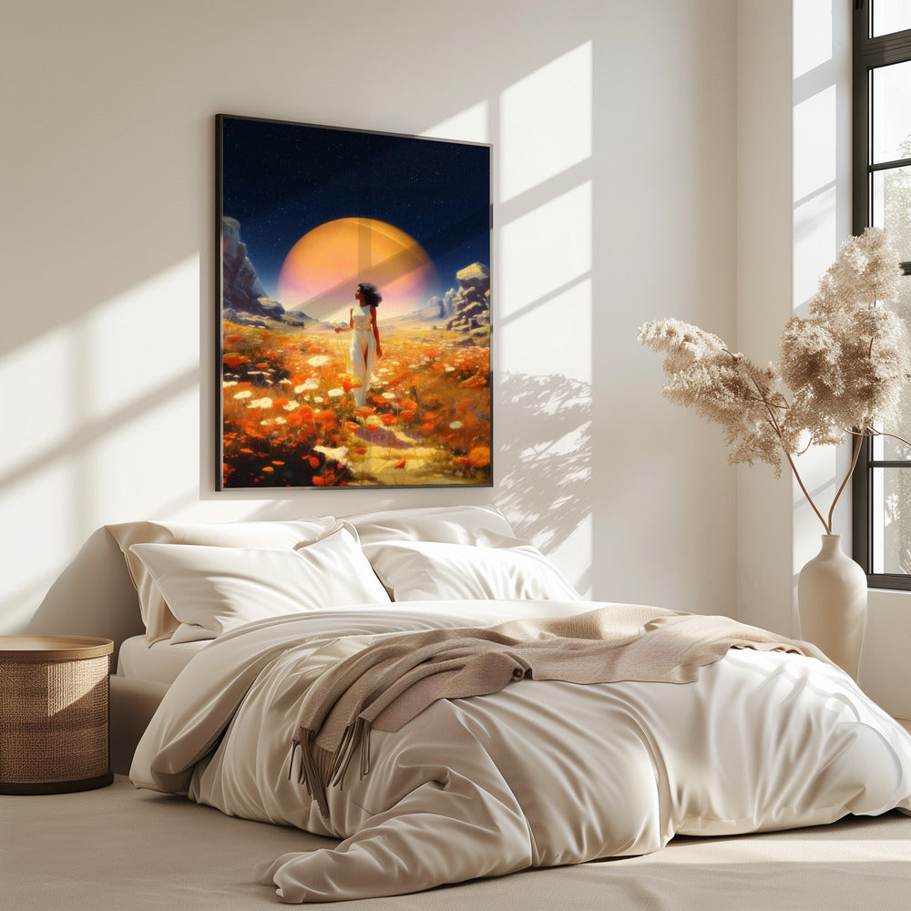 Kosmische bloemenvelden | Poster