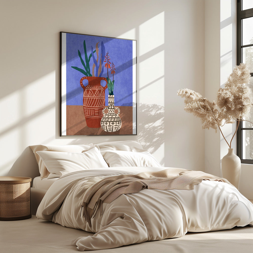 Bloemenvaas 3-verhouding 2x3 Print door Bohonewart | Poster