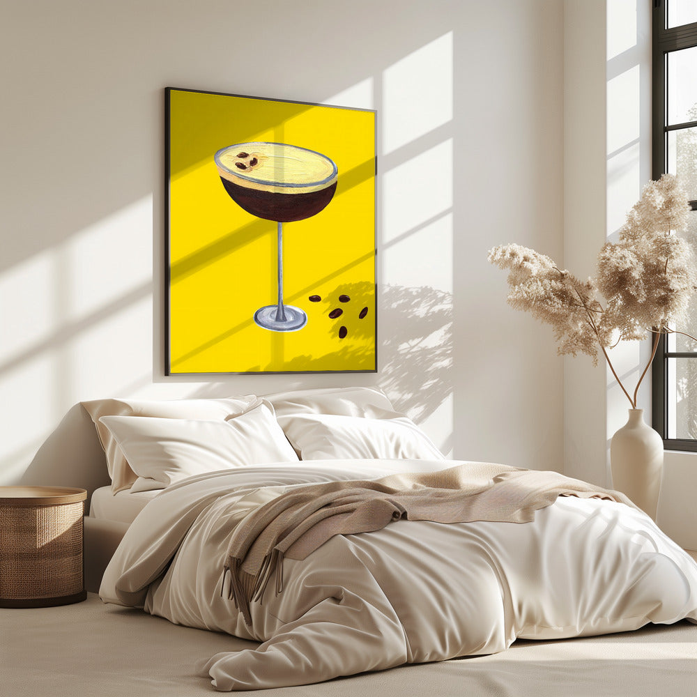 Espresso Martini Buttercup Geel | Poster