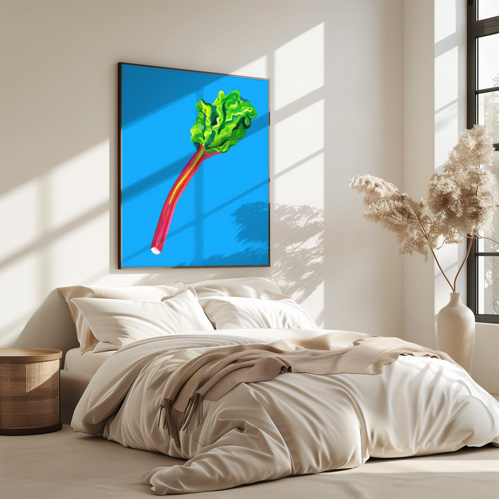 Rabarber Lichtblauw | Poster