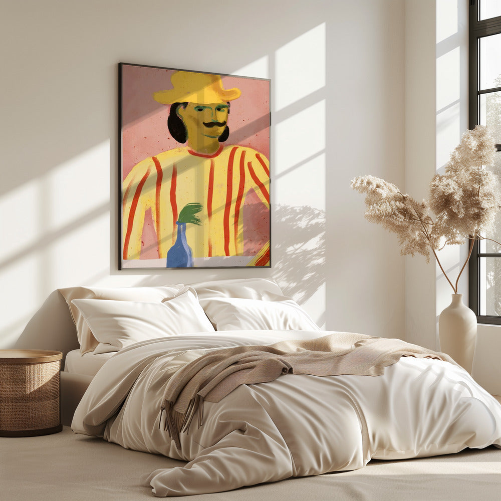 Gestreepte reflectie | Poster