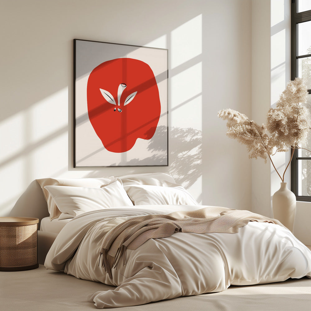 Grote rode appel | Poster