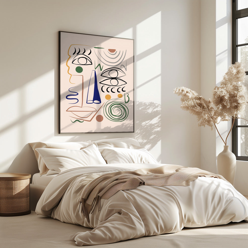 Lijnkunst Bizar | Poster