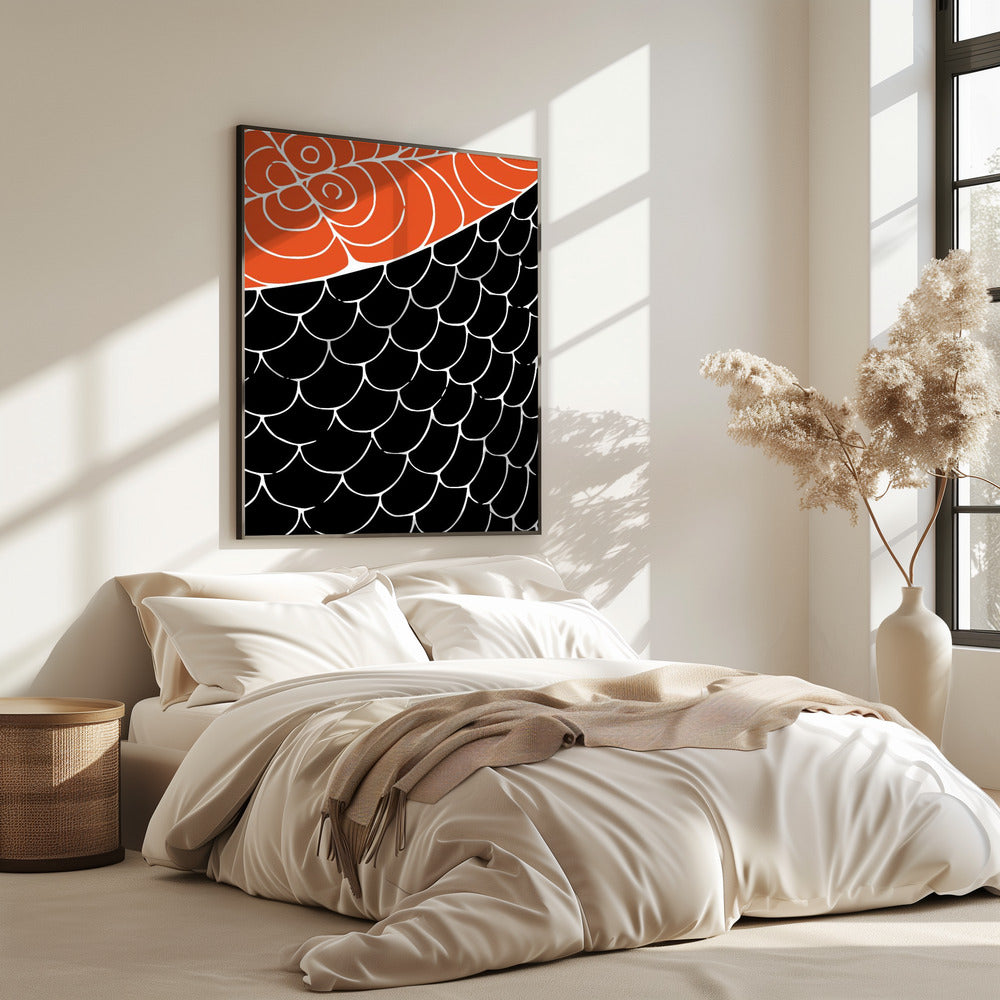 Sashimi Rood en Zwart | Poster