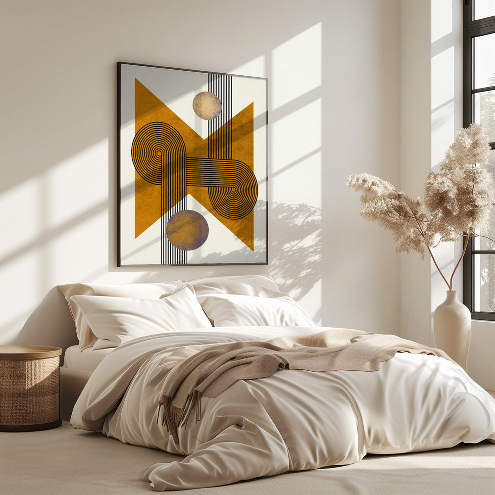 Gestructureerde compositie uit het midden van de eeuw 4 | Poster