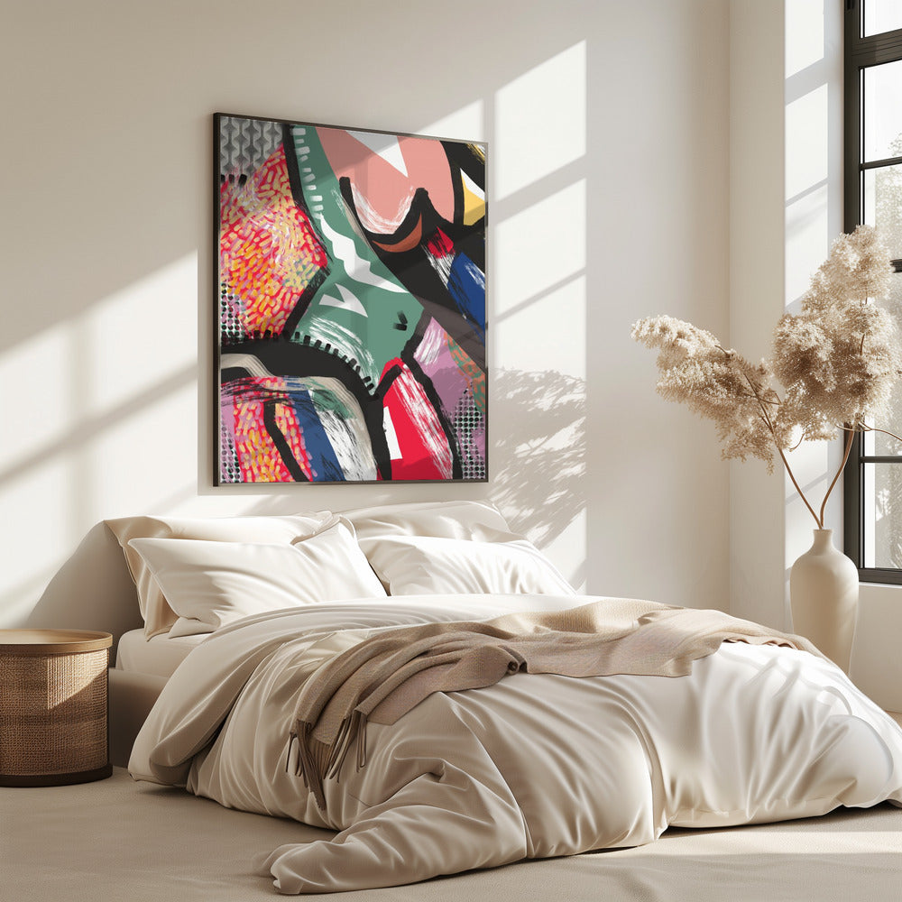 Levendig kleurrijk abstract | Poster