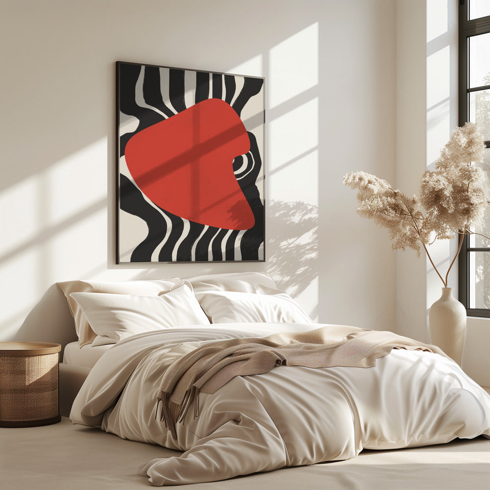 Crimson Wave Pulse | Poster