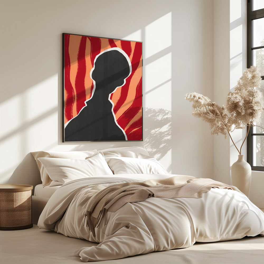 Anoniem portret in hitte | Poster
